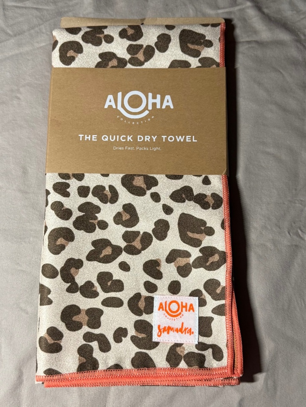 NWT ALOHA Collection x Samudra Leopard Cub Quick Dry Towel